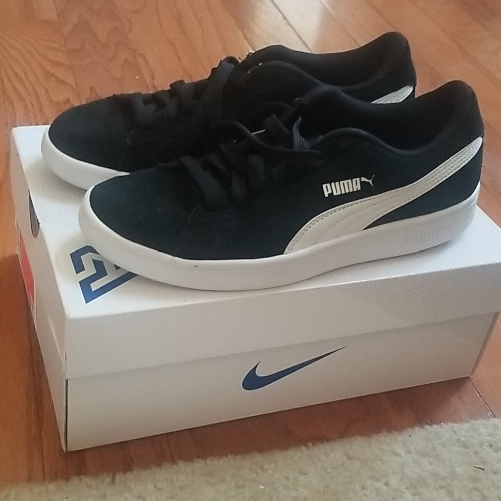 Black sneakers
